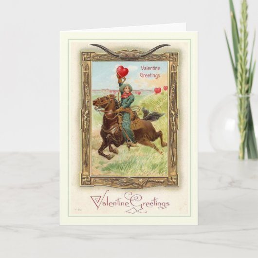 Vintag Valentine Feiertagskarte (Vorderseite)