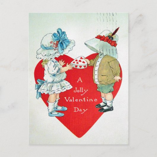 Vintag Valentine Feiertagspostkarte (Vorderseite)