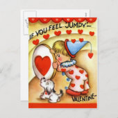 Vintag Valentine Feiertagspostkarte (Vorne/Hinten)