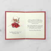 Vintag Valentine Girl Angel Grandeltern Feiertagskarte (Innenseite)