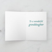 Vintag Valentine Greetings Grandtochter Feiertagskarte (Innenseite)