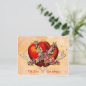 Vintag Valentine Hearts Feiertagspostkarte (Stehend Vorderseite)