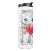Vintag Valentine individuelle Name tumbler Thermosbecher (Nach links gedreht)
