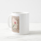Vintag Valentine Kaffeetasse (Vorderseite Links)