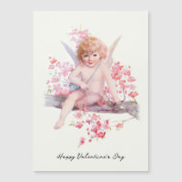 Vintag Valentine Lächeln Cupid mit Bow