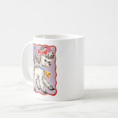 Vintag Valentine Lamb Kaffeetasse (Vorderseite Links)