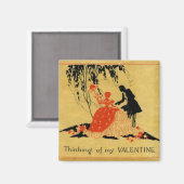 Vintag Valentine Magnet (Vorderseite/Rückseite)