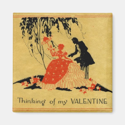Vintag Valentine Magnet (Vorne)