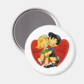 Vintag Valentine Magnet (Vorderseite/Rückseite)