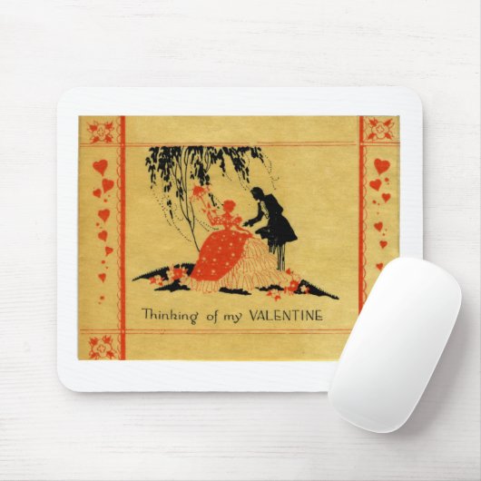 Vintag Valentine Mousepad (Mit Mouse)