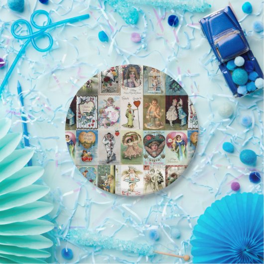 Vintag Valentine Pappteller (Party)