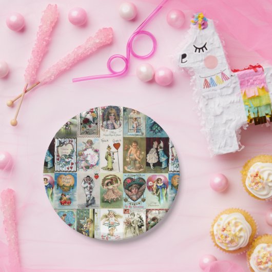 Vintag Valentine Pappteller (Party)