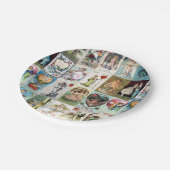 Vintag Valentine Pappteller (Schrägansicht)