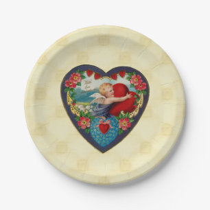 Vintag Valentine Pappteller