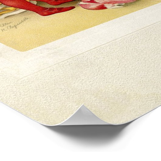 Vintag Valentine Poster (Ecke)