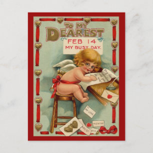 Vintag Valentine Postkarte
