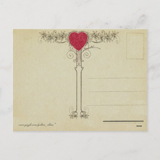 Vintag Valentine Postkarte