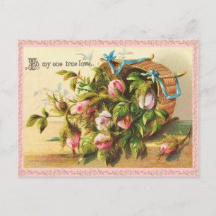 Vintag Valentine Postkarte