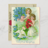 Vintag Valentine Postkarte (Vorne/Hinten)