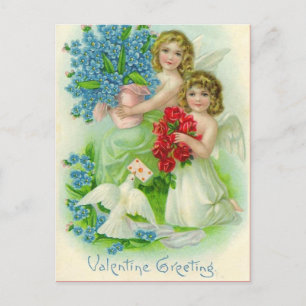 Vintag Valentine Postkarte