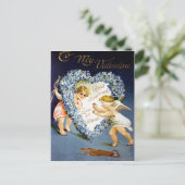 Vintag Valentine Postkarte (Stehend Vorderseite)