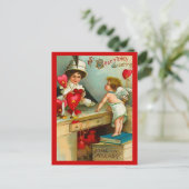 Vintag Valentine Postkarte (Stehend Vorderseite)