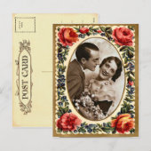 Vintag Valentine Postkarte (Vorne/Hinten)