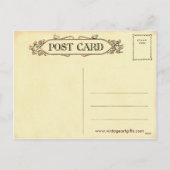 Vintag Valentine Postkarte (Rückseite)