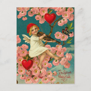 Vintag Valentine Postkarte