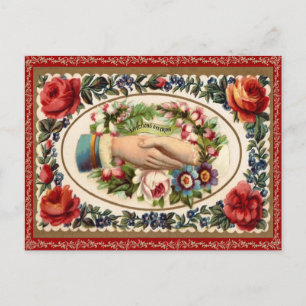 Vintag Valentine Postkarte