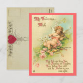 Vintag Valentine Postkarte (Vorne/Hinten)