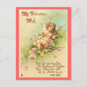 Vintag Valentine Postkarte