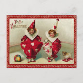 Vintag Valentine Postkarte (Vorderseite)