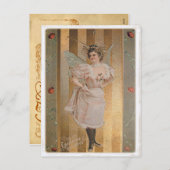 Vintag Valentine Postkarte (Vorne/Hinten)