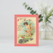 Vintag Valentine Postkarte (Stehend Vorderseite)