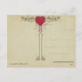 Vintag Valentine Postkarte (Rückseite)