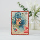 Vintag Valentine Postkarte (Stehend Vorderseite)