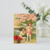 Vintag Valentine Postkarte (Stehend Vorderseite)