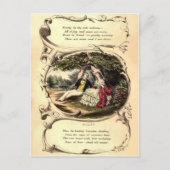 Vintag Valentine Postkarte (Vorderseite)