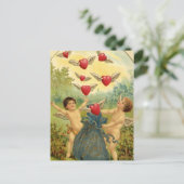 Vintag Valentine Postkarte (Stehend Vorderseite)