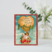 Vintag Valentine Postkarte (Stehend Vorderseite)