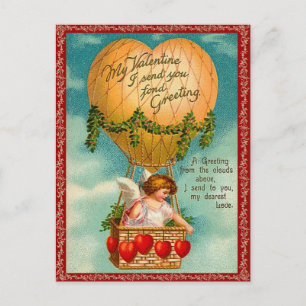 Vintag Valentine Postkarte