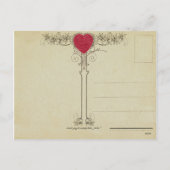 Vintag Valentine Postkarte (Rückseite)