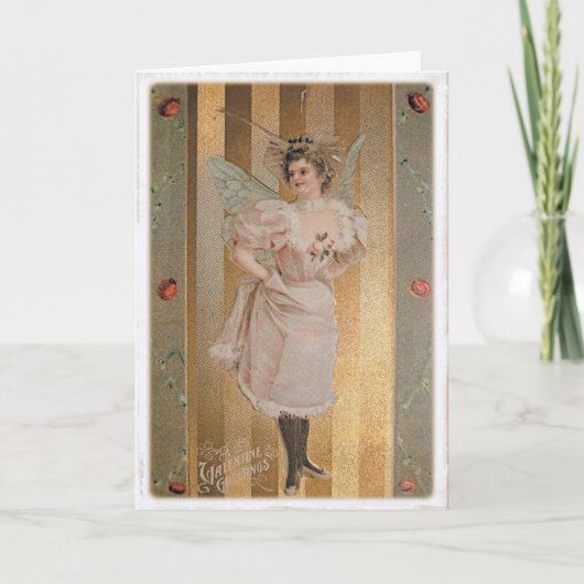 Vintag Valentine Postkarte (Vorderseite)