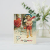Vintag Valentine Postkarte (Stehend Vorderseite)