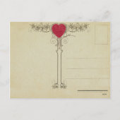 Vintag Valentine Postkarte (Rückseite)
