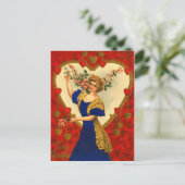 Vintag Valentine Postkarte (Stehend Vorderseite)