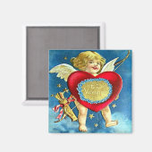 Vintag Valentine Postkarte Magnet (Vorderseite/Rückseite)
