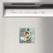 Vintag Valentine Postkarte Magnet (In Situ (Geschirrspüler))