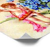 Vintag Valentine Postkarte Poster (Ecke)